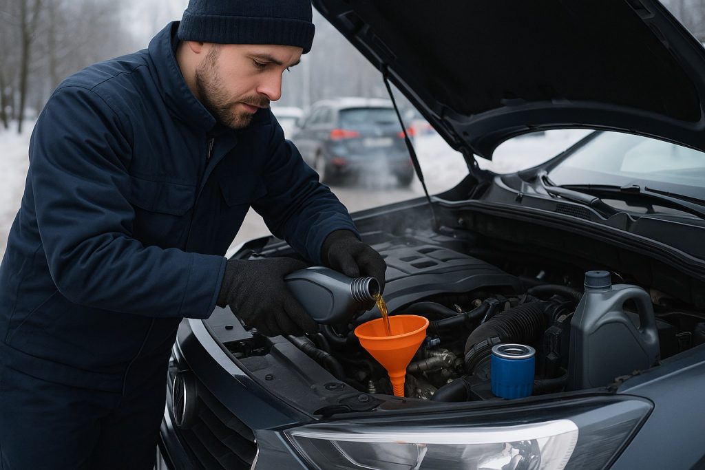 Замена масла в двигателе зимой: советы для московских дорог