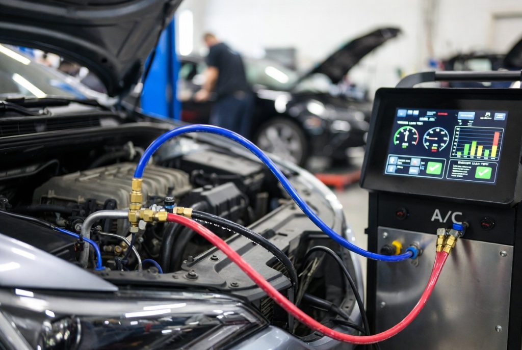 Диагностика и заправка автокондиционера: почему просто «долить фреон» — это плохая идея